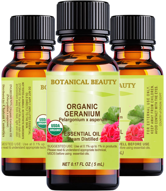 Aceite esencial de geranio orgánico