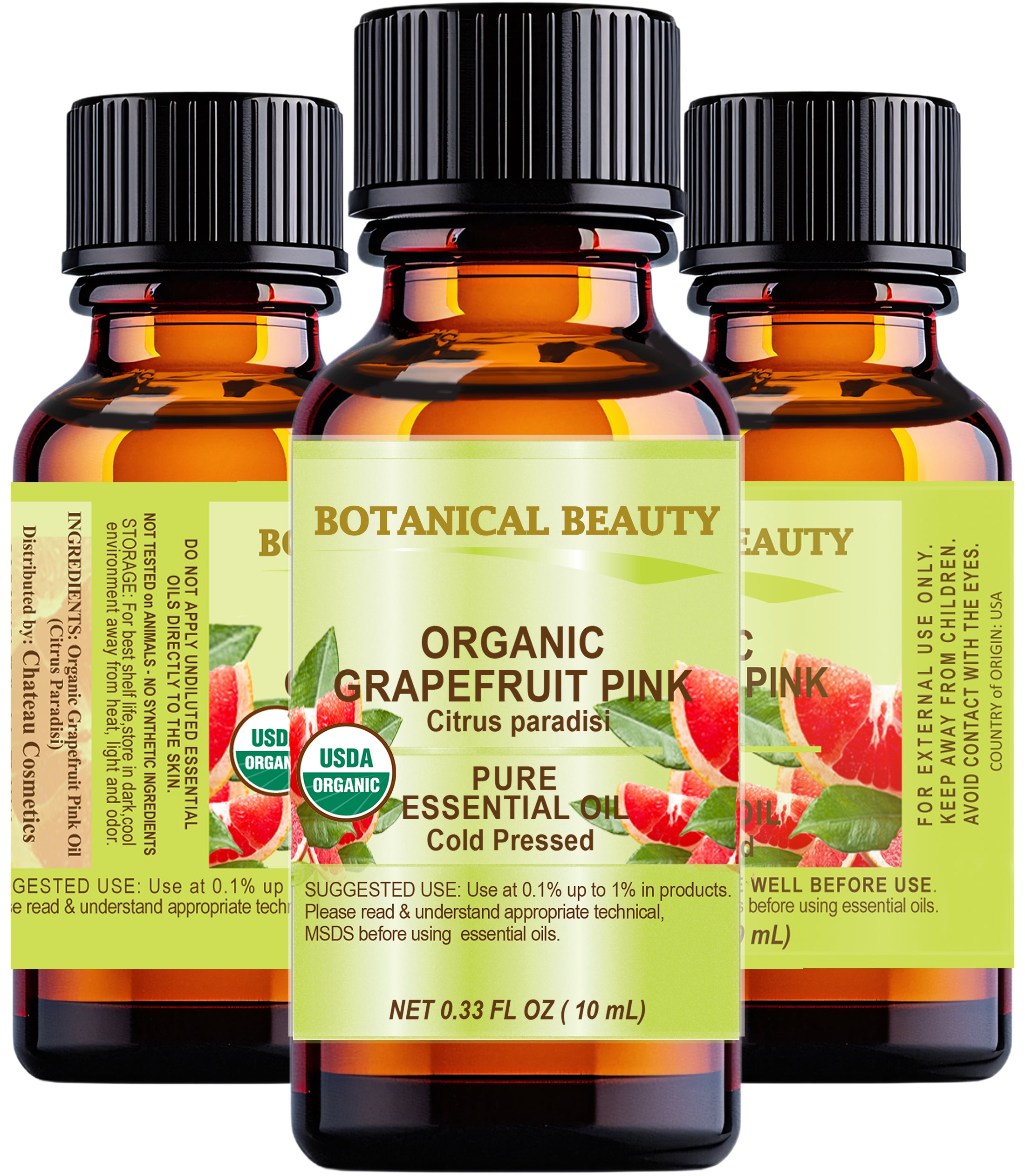 Botanical Beauty Organic Grapefruit Pink Essential Oil – Chateau ...