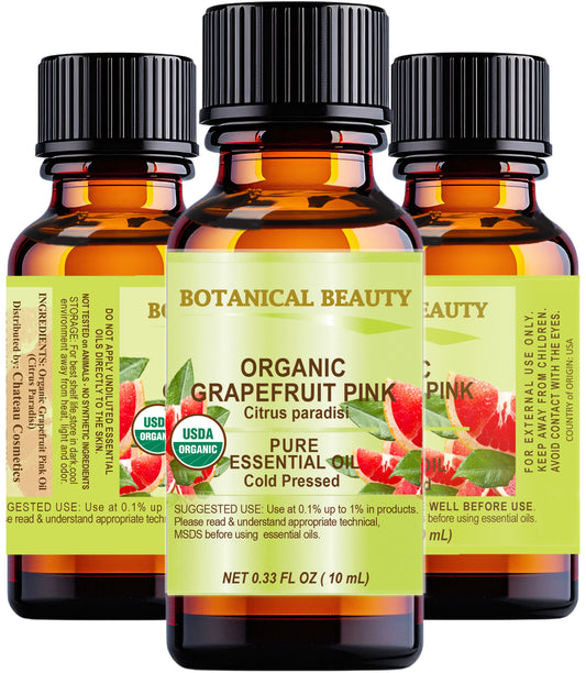 Aceite esencial de pomelo rosado orgánico