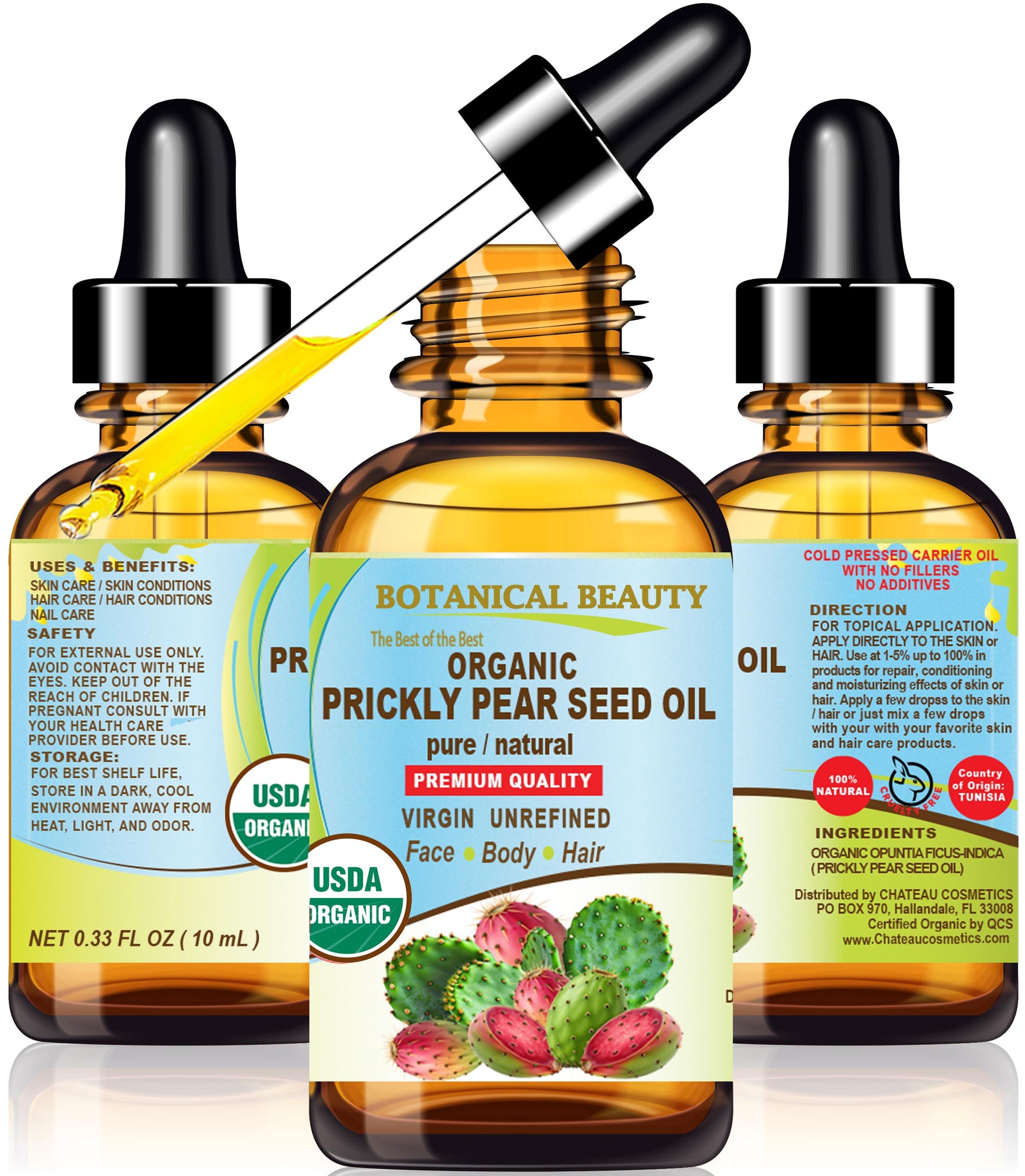 prickly pear cactus seed oil Botanical Beauty Organic Prickly Pear Cactus Seed Oil – Chateau Cosmetics Botanical Beauty