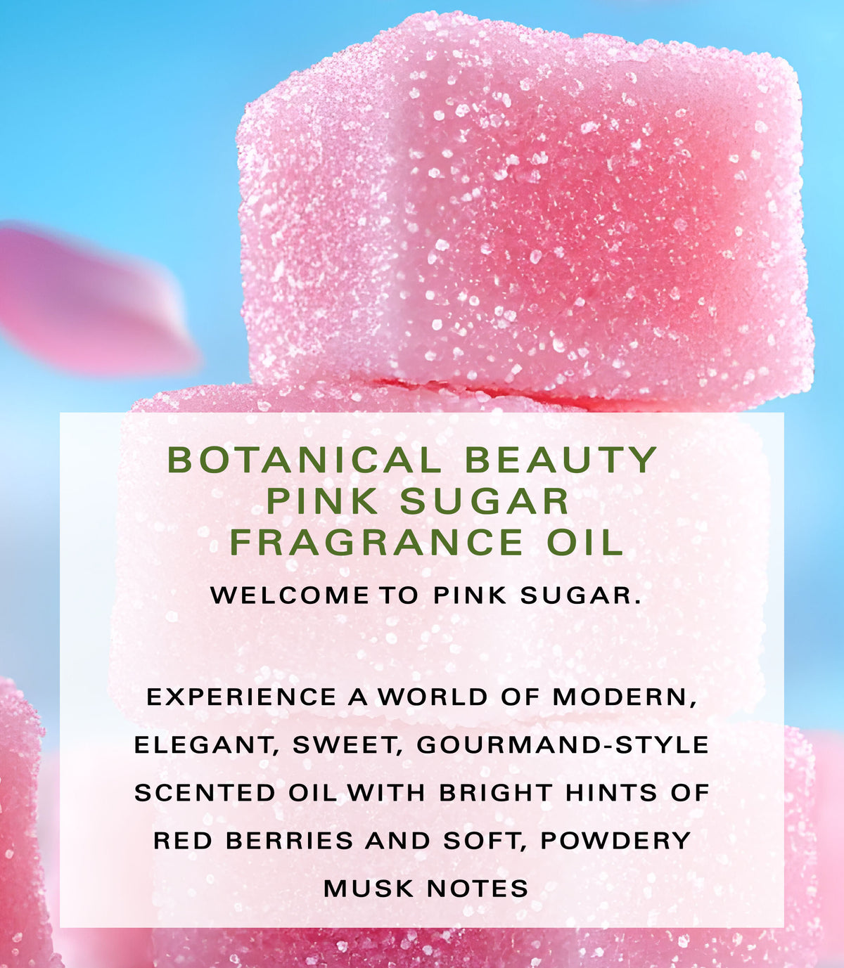 Aceite aromático de azúcar rosa