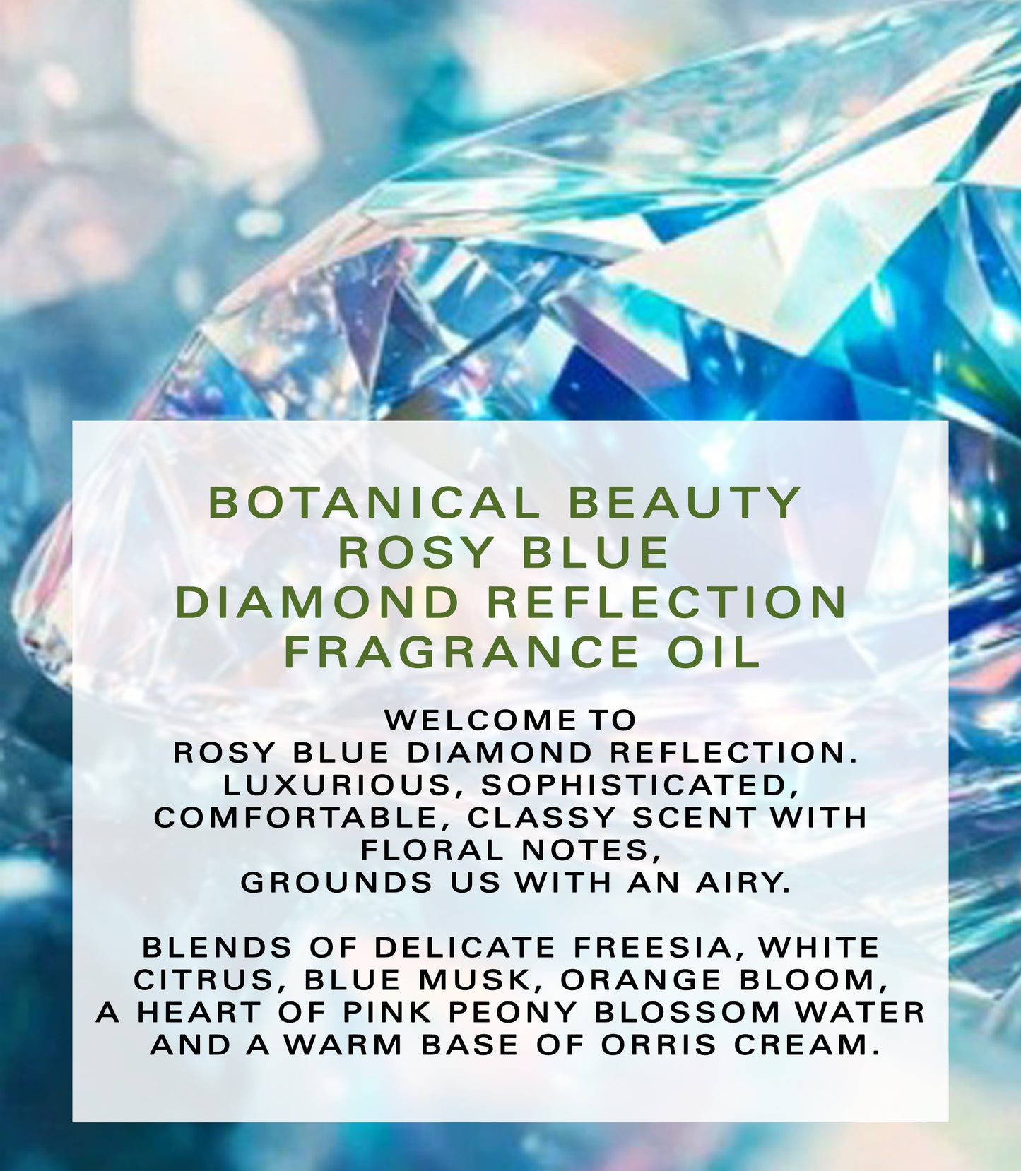 Rosy Blue Diamond Reflection Fragrance Oil