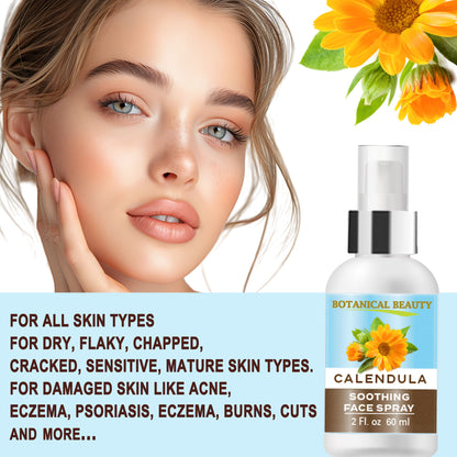 Spray facial calmante de caléndula
