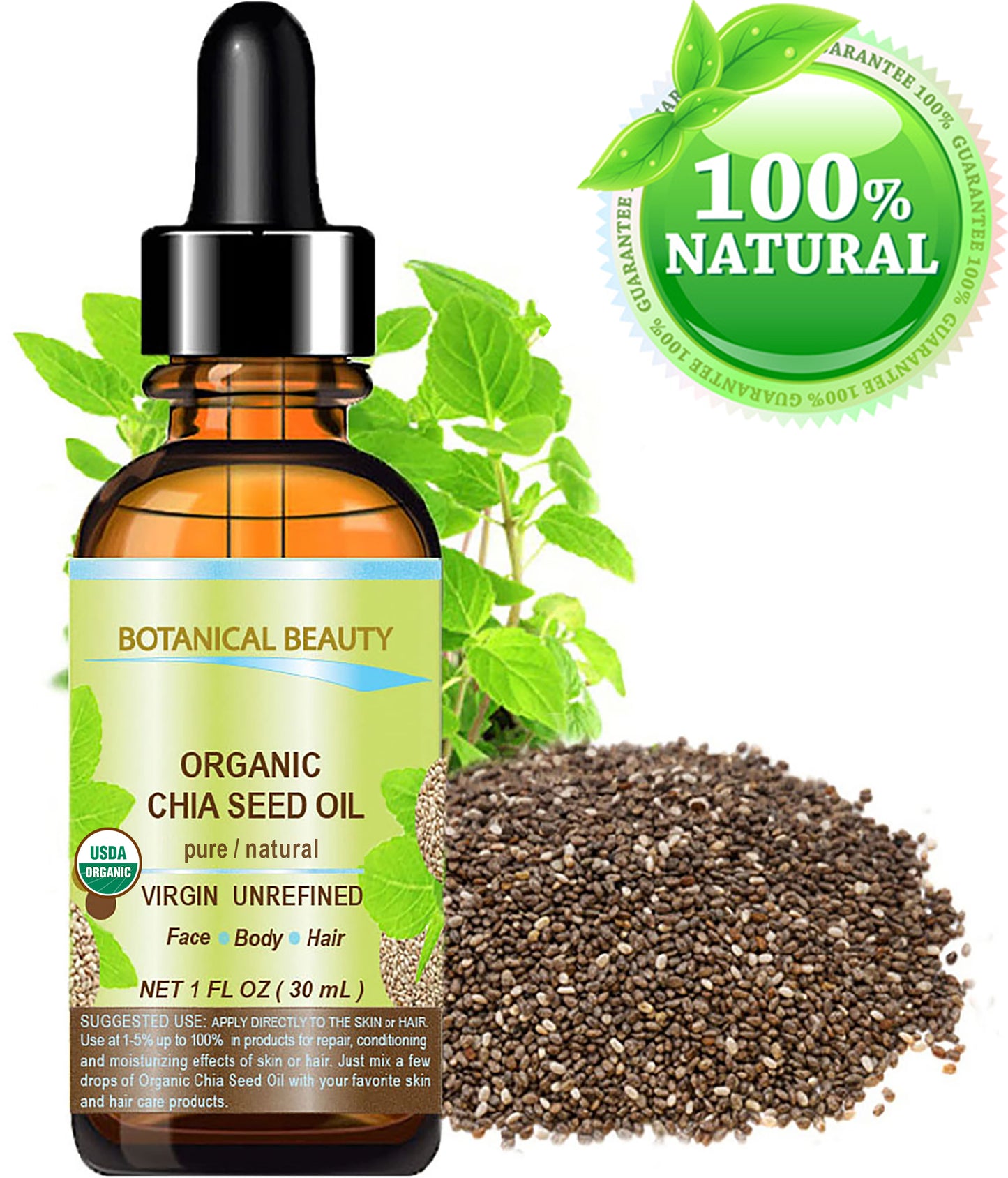 Aceite de semilla de chía orgánico