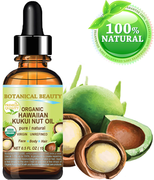 Organic Hawaiian Kukui Nut Oil