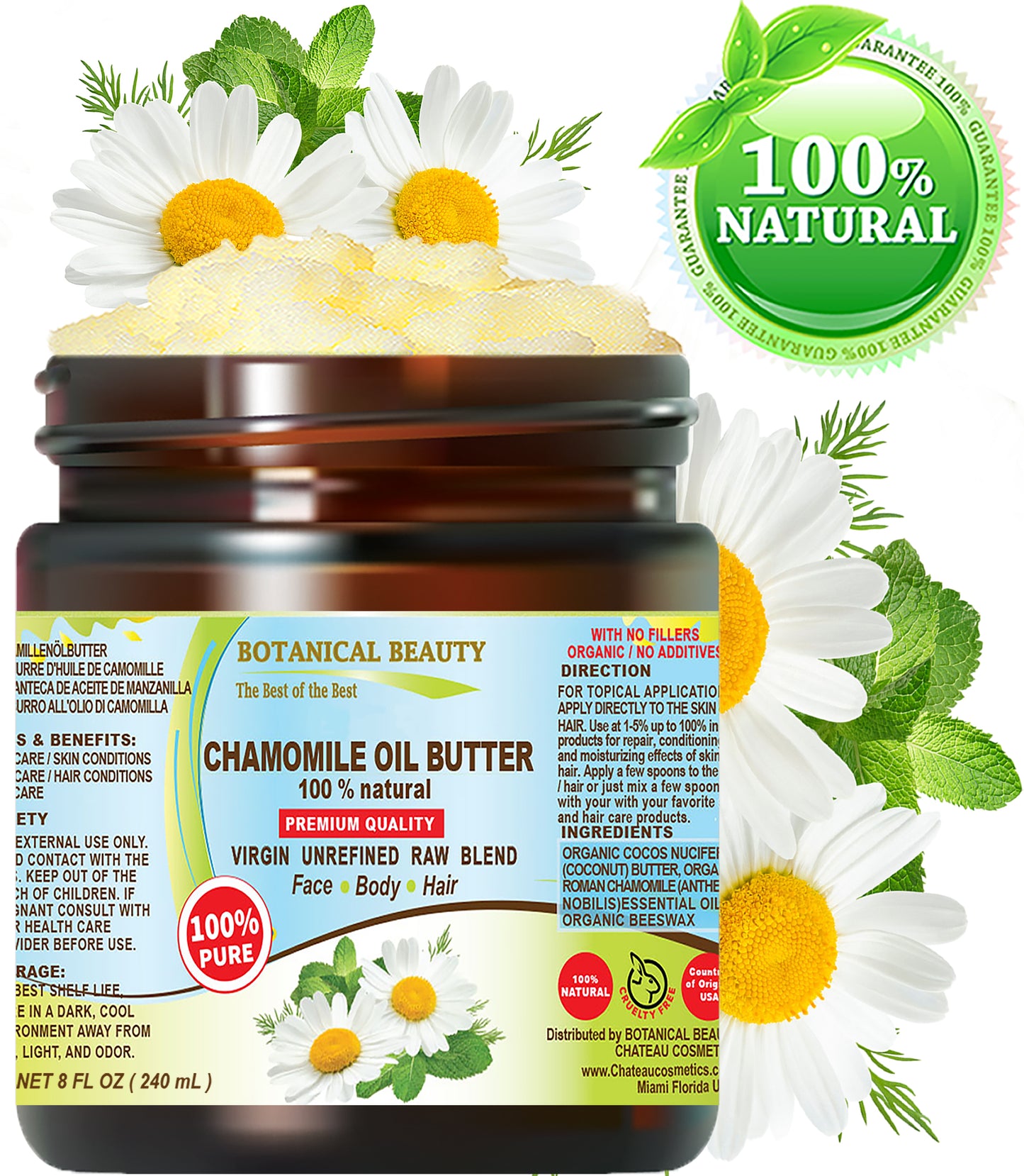 Mantequilla de aceite de manzanilla