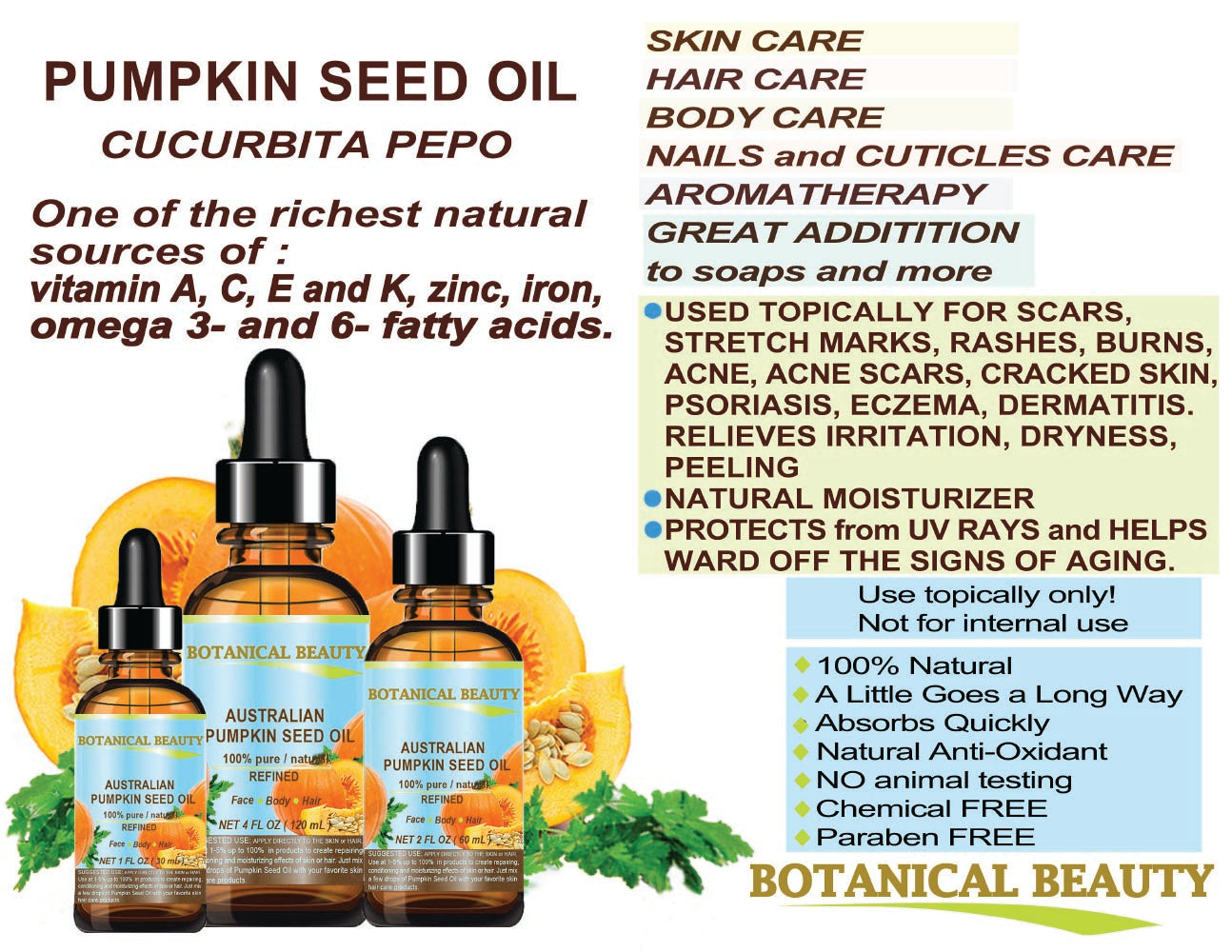 Australian Pumpkin Seed Oil