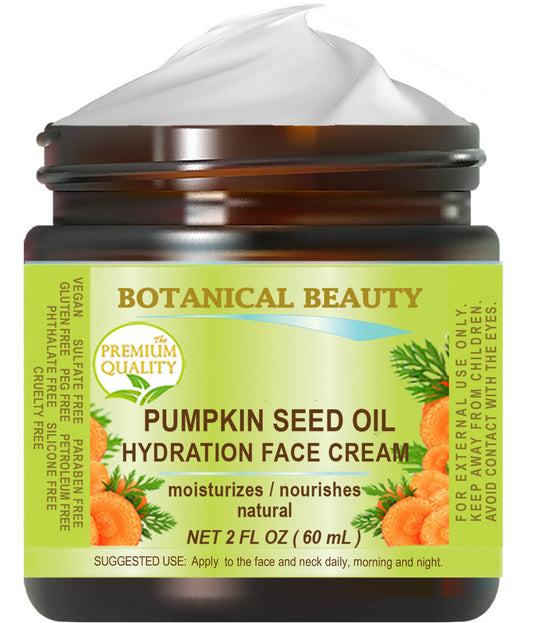Crema hidratante facial con semillas de calabaza