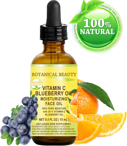 Aceite facial de arándanos y vitamina C
