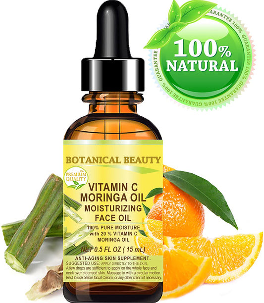 Aceite facial de moringa y vitamina C
