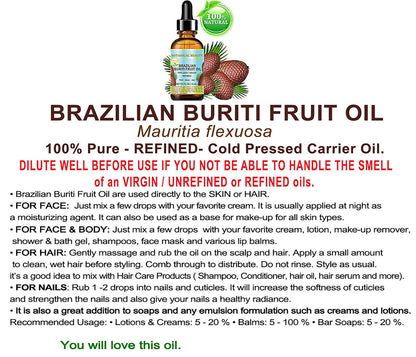 Brazilian Buriti Fruit Oil