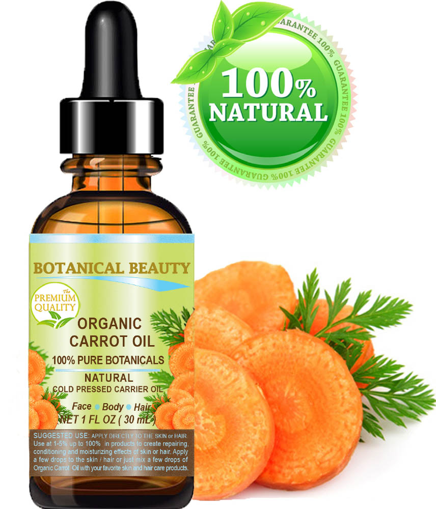 CARROT OIL ORGANIC 100% PURE 1 Fl. oz - 30 ml