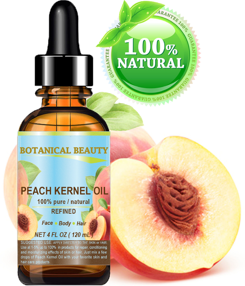 Peach Kernel Oil for Skin Elasticity,Firming, Hair, Massage and Nail Care. 120ml