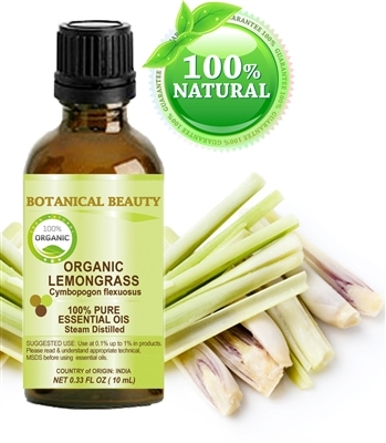 Lemongrass (Organic) Essential Oil 1 oz.