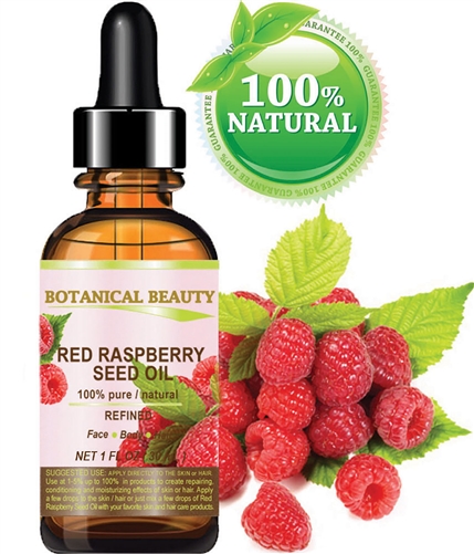 Botanical Beauty RED RASPBERRY SEED OIL 1 Fl. oz - 30 ml.